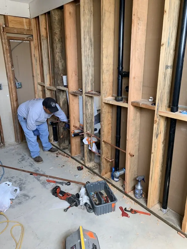 Commercial rough-in plumbing for Gas Line Repair in Wyndham